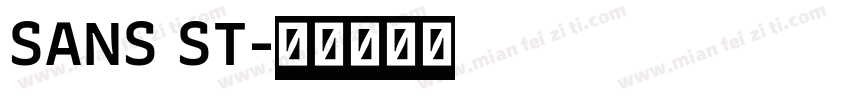 SANS ST字体转换
